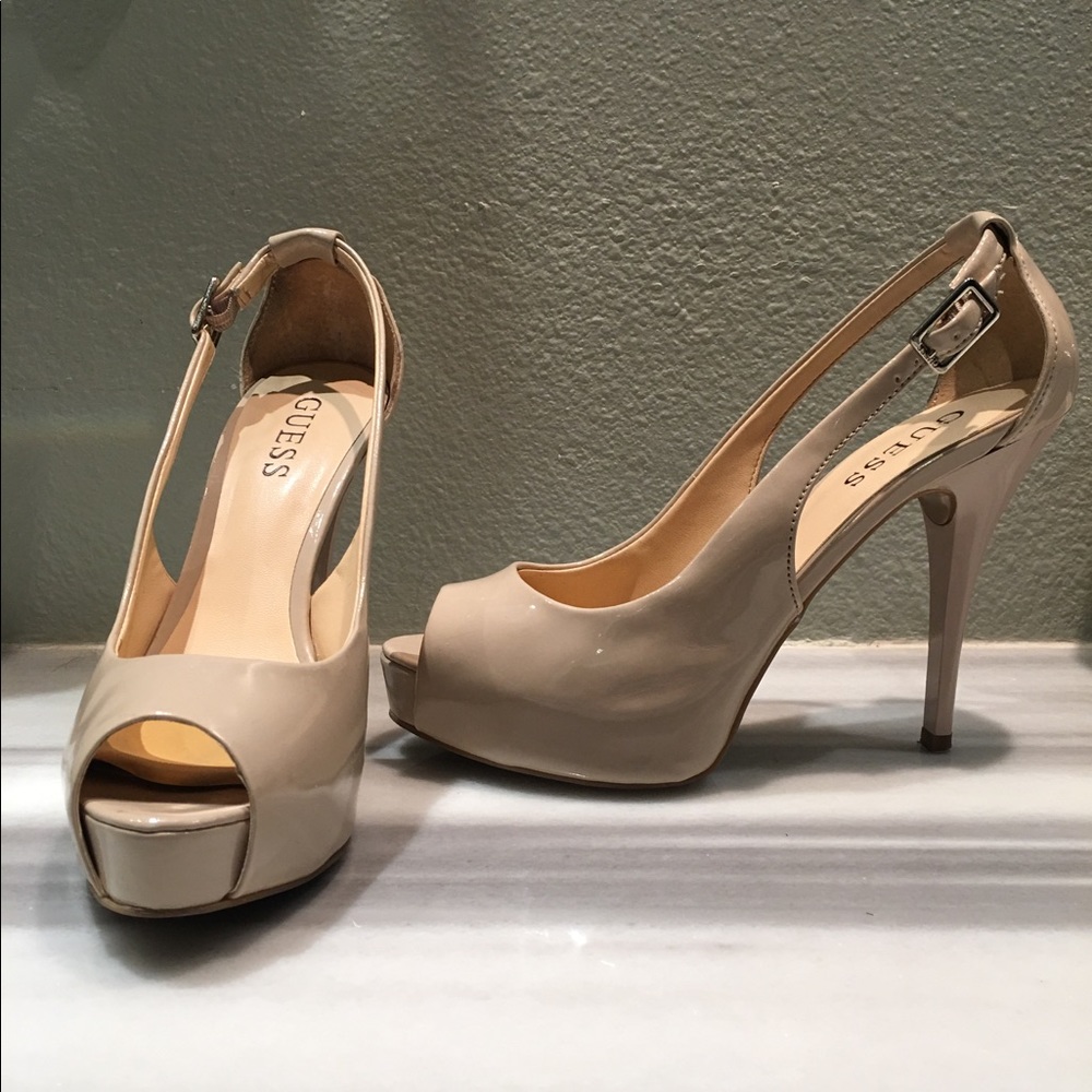 Guess GW hondo 3 nude patent heels